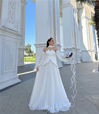 BEYAZ OLİVA TASARIM DRESS