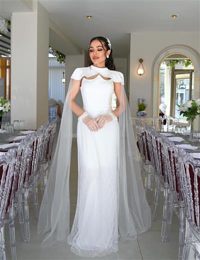 MİSLİNA OMUZ DETAYLI DRESS