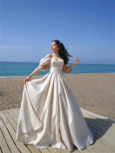 ROZALİN SATEN PRENSES DRESS