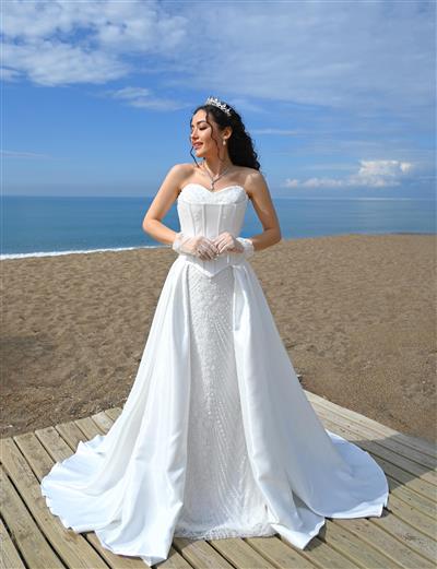 MİRANDA TAŞLI KORSELİ TASARIM DRESS