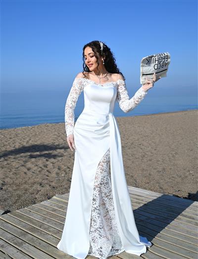 ALORA SATEN DANTEL DETAYLI DRESS
