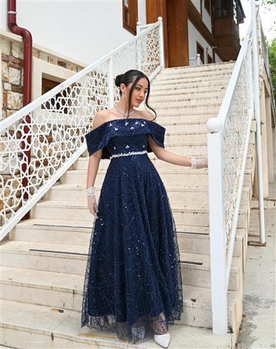 VİOLA TAŞLI TASARIM DRESS