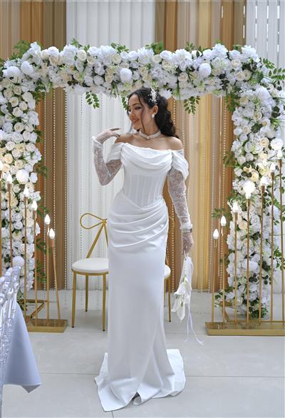 LENA SATEN TASARIM DRESS