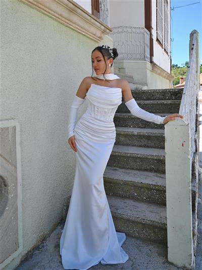 İNCİLA ELDİVEN DETAYLI DRESS