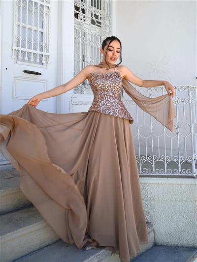 IŞIL PULPAYET ŞİFON DRESS