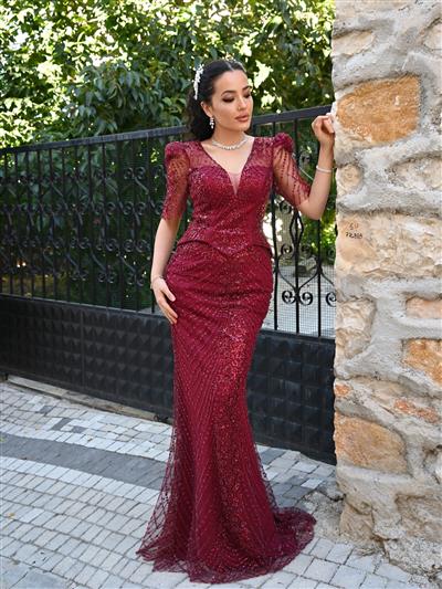 BUĞLEM TASARIM TAŞLI DRESS
