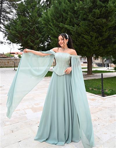 FİLİZ MİNT YEŞİL DRESS