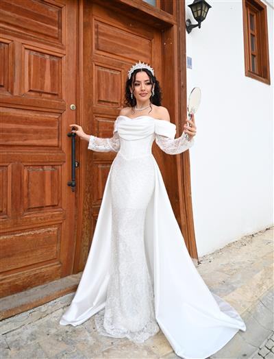 ESEN DANTEL TASLI DRESS