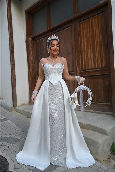 ÖZDEN TAŞ İŞLEMELİ DRESS